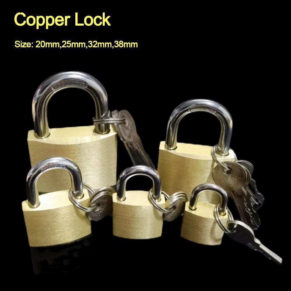 YEW ล็อคทองแดง, ฮาร์ดแวร์ 3Keys Copper Keys, Gift Small Locker Travel Suitcase