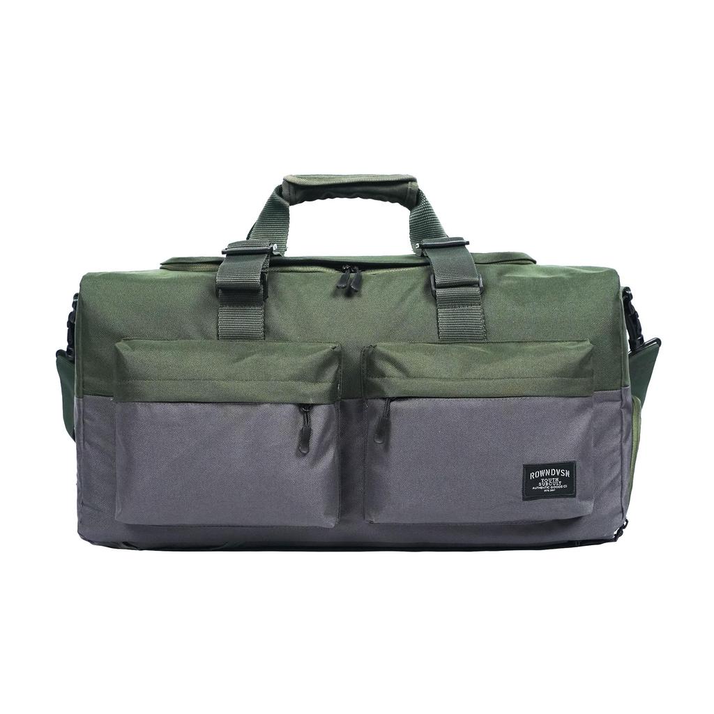 [8.8] Rown Division Duffle Bag || กระเป๋าเดินทาง Cleto สีเขียวสีเทา