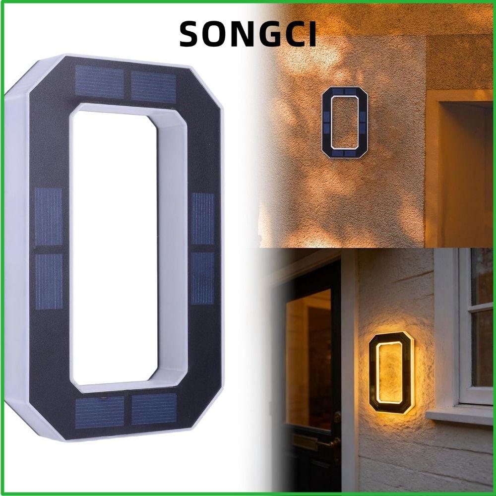 SONGCI House Numbers, Powered IP44 Waterproof LED Address Numbers, Energy Efficent ขนาด 6.7 นิ้ว LED