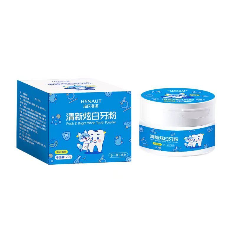 Heines Fresh Dazzling White Tooth Powder Fresh Mint Mild Delicate Dazzling White No Fear สัมผัสฟัน 8