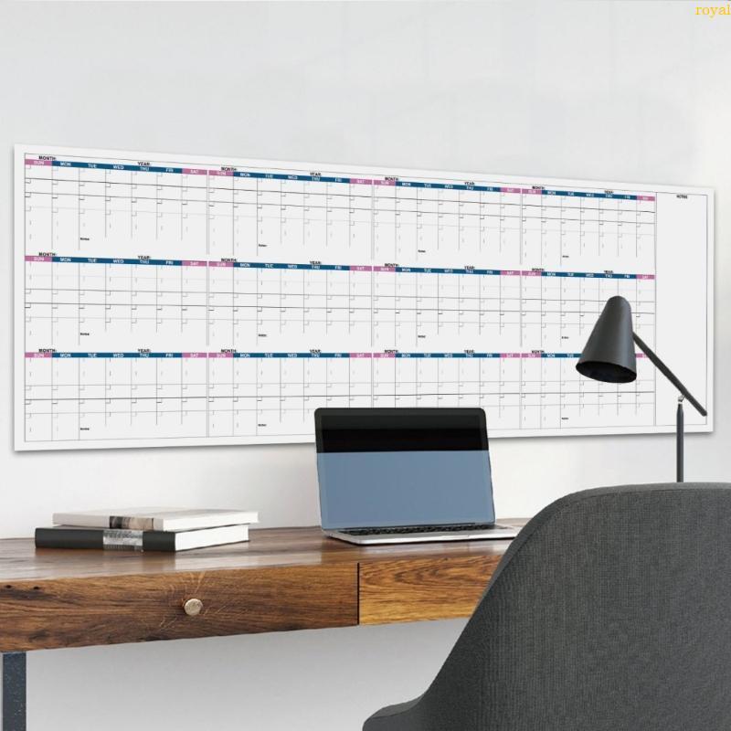 (ส่วนลดสูง)oyalking.th 2026 Wall Calendar Planner Undated Full Year to View Calendar Yearly Planner 
