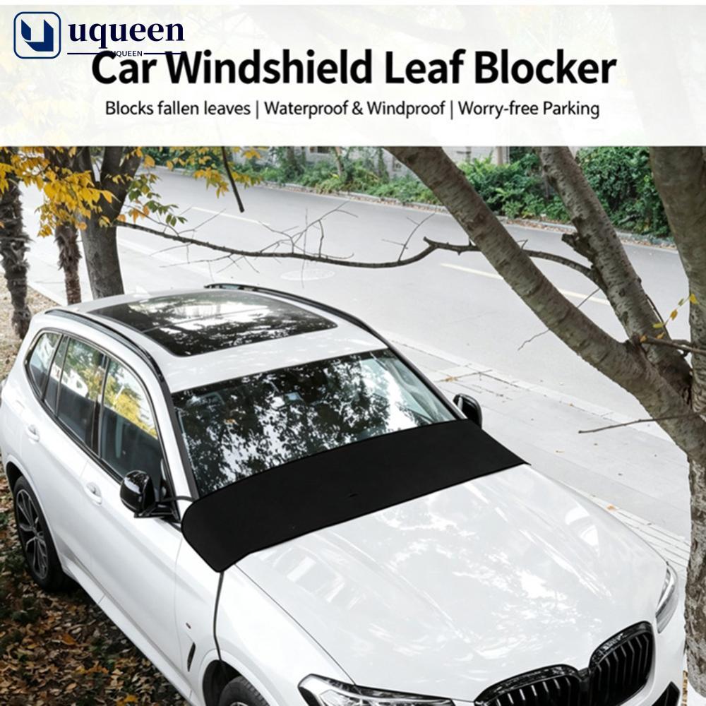 UQUEEN 186x48 ซม./154x37 ซม.Universal กระจกรถยนต์ Leaf Guard Rain Gutter สําหรับ SUV ซีดานฤดูใบไม้ร่