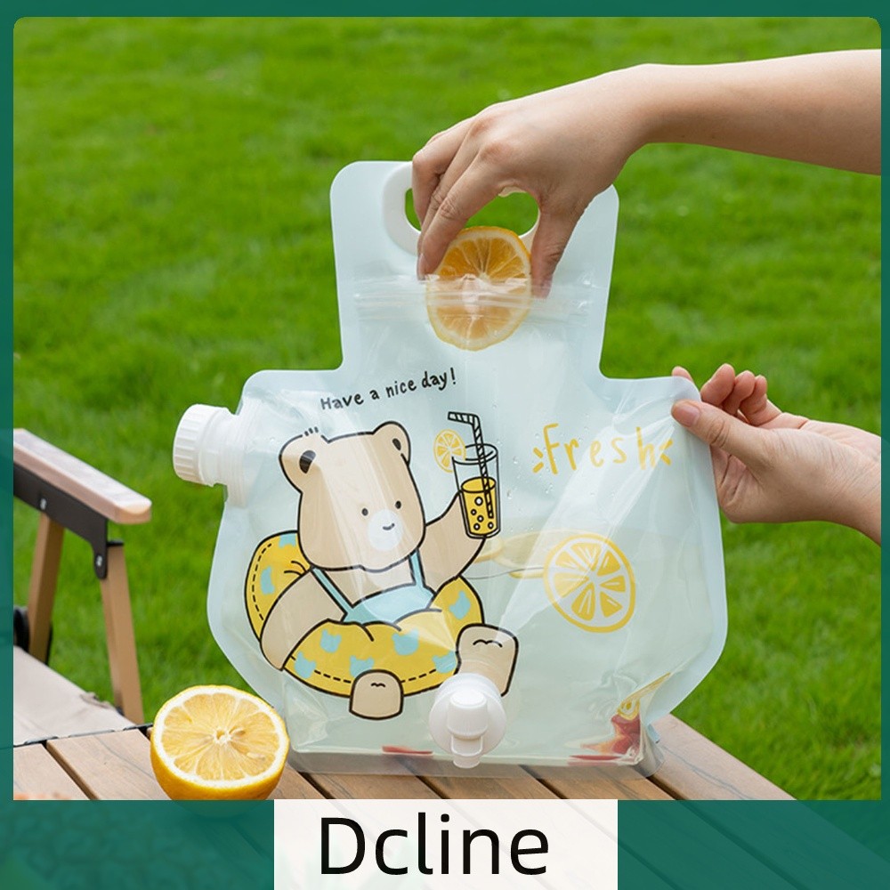 ถังน้ําพลาสติก Freezable Water Storage Bag Food Grade for Sport Camping Riding Mountaineer Backoakin