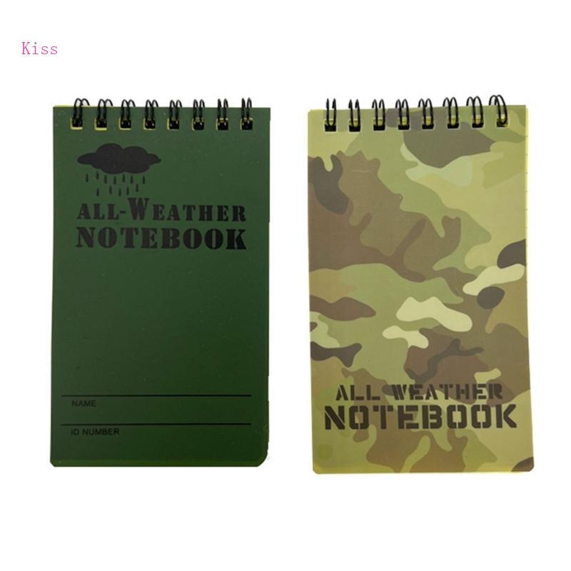 Kiss Weatherproof Notebook All Weather Pocket Tactical Notepad Memo-Paper Notepad