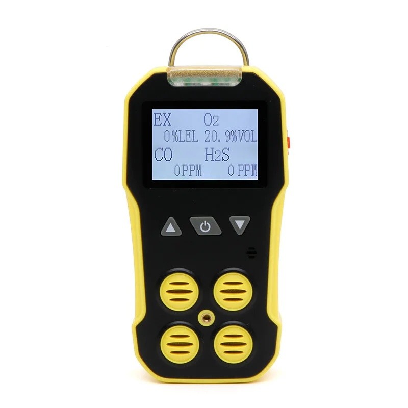 FBBS ใหม่ Origina BH-4 ราคาถูก CO O2 LEL H2S C2H4 CH4 CO2 แบบพกพา 4 in 1 Gas Alert Detector สําหรับอ