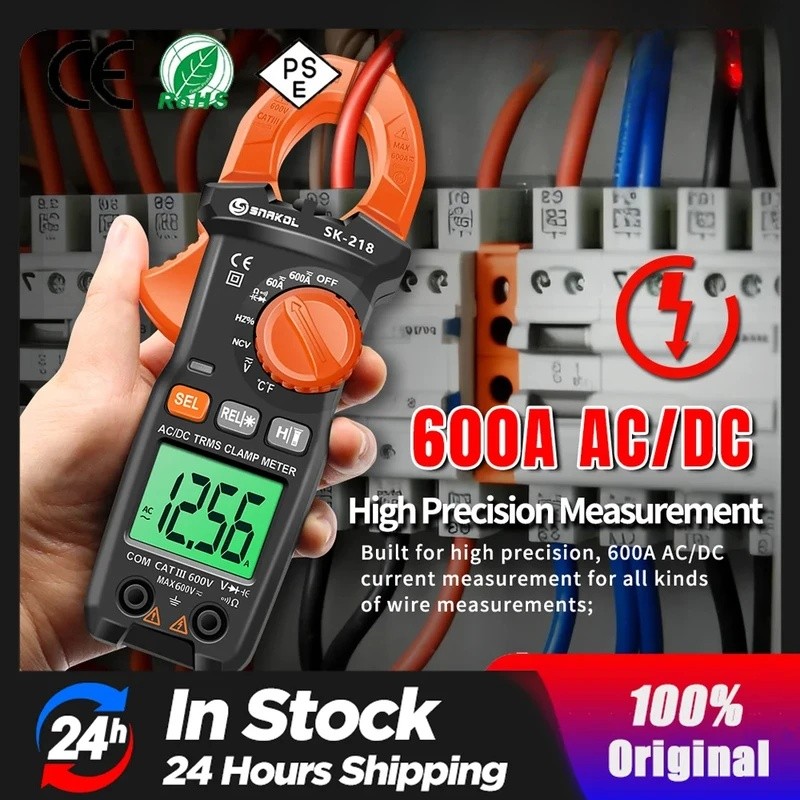 MND1 Current 6000 นับ True RMS มัลติมิเตอร์แอมป์มิเตอร์เครื่องทดสอบแรงดันไฟฟ้า Amp Hz Capacitance NC