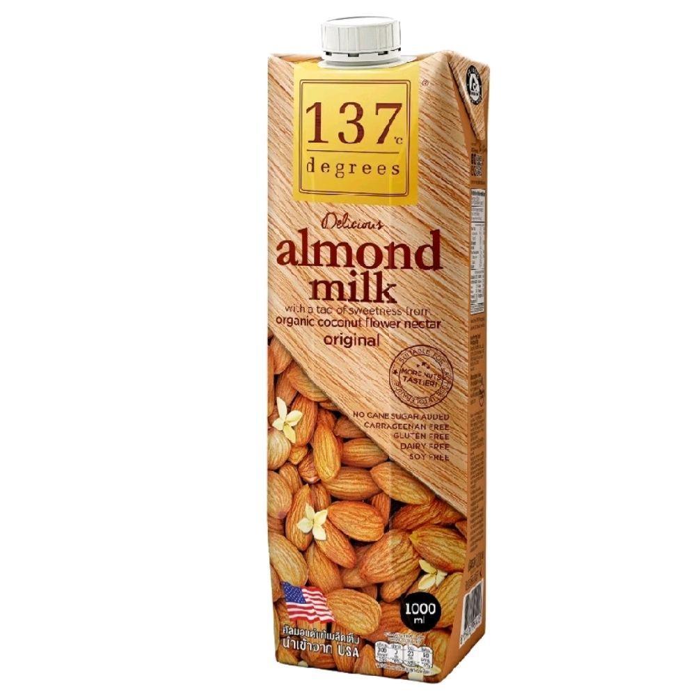 นมอัลมอล ออลิจินัล 137 degree ขนาด1000ml almondmilk originals นมอัลมอล 137 องศา ขนาด 1000ml รสชาติออ