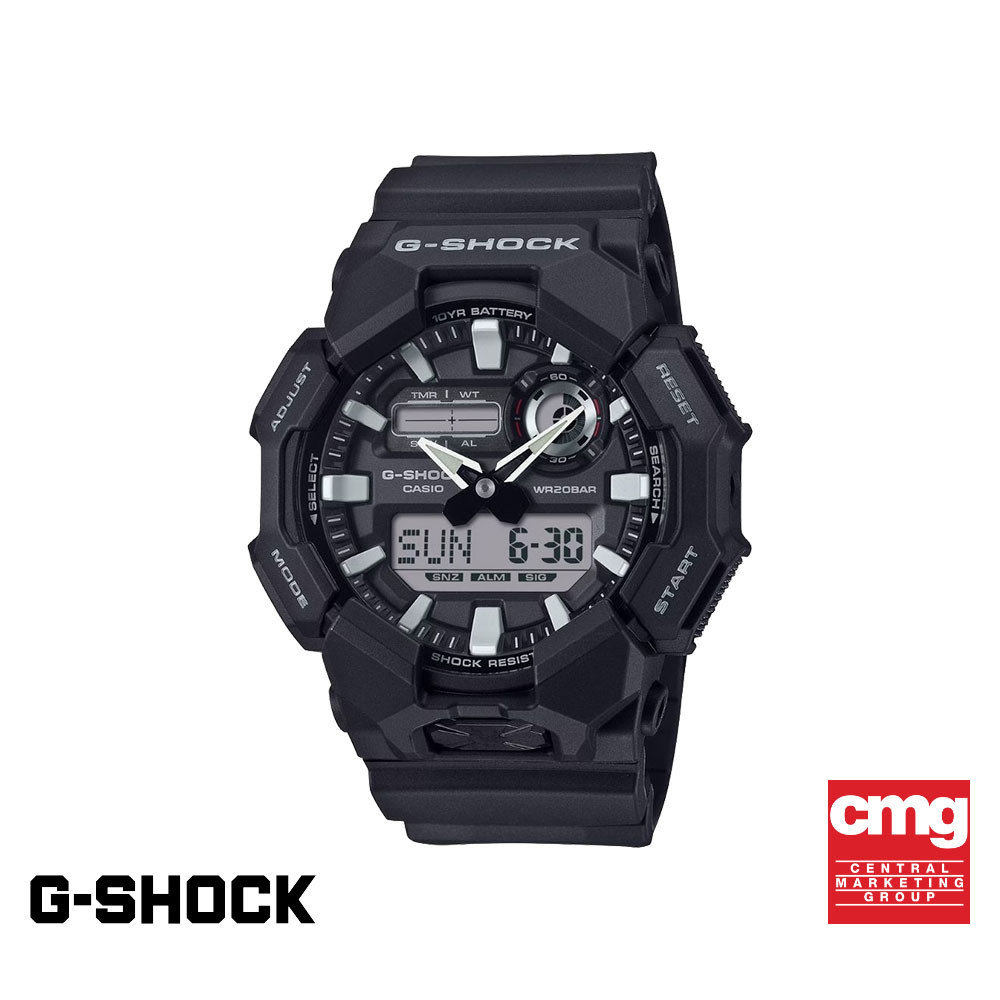 CASIO นาฬิกาข้อมือผู้ชาย G-SHOCK รุ่น GA-010-1ADR สายเรซิน สีดำ