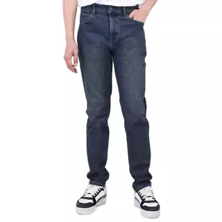 LEE กางเกงยีนส์ผู้ชาย เอวกลาง ทรงตรง Eddie รุ่น LE S326MEDDF03 สียีนส์เข้ม