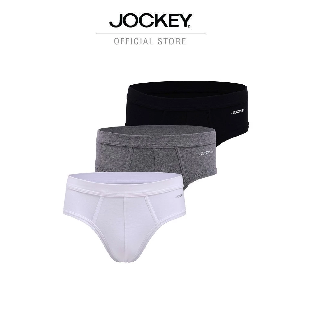 JOCKEY UNDERWEAR กางเกงในชาย VALUE PACK รุ่น KU VL1221 BRIEFS (Pack 3 ชิ้น)