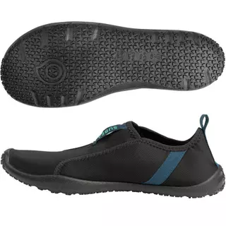 Decathlon Adult Elasticated Water Shoes Aquashoes 120 รองเท้าลุยน้ำเนื้อผ้ายางยืดสำหรับผู้ใหญ่ รุ่น 120 - Black