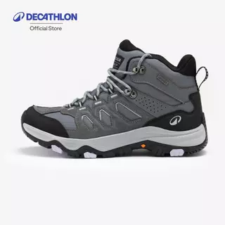 Decathlon Women’S Waterproof High-Rise Hiking Boots รองเท้าเดินป่ากันน้ำข้อสูงสำหรับผู้หญิง รุ่น Mh500 - Grey