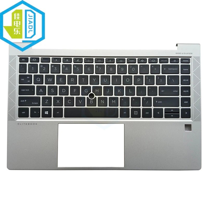 US English Palmrest พร้อมคีย์บอร์ดสําหรับ HP EliteBook 840 745 845 G7 G8 ภาษาอังกฤษ backlit point คี