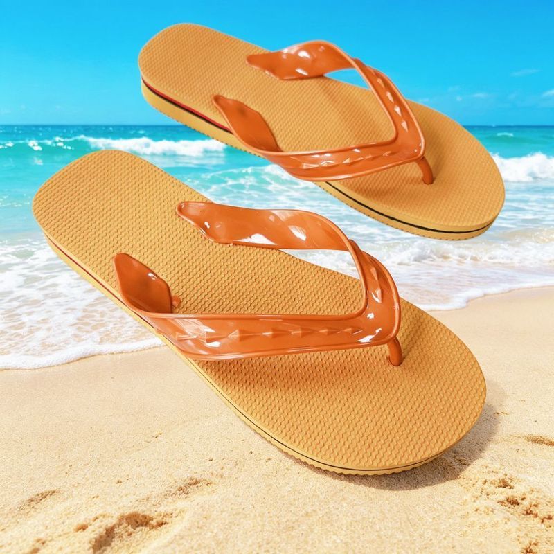 Zhanjiang Mens Flip-Flops Mens Double Goose Shoes Old-fashioned Classic Anti-Flops