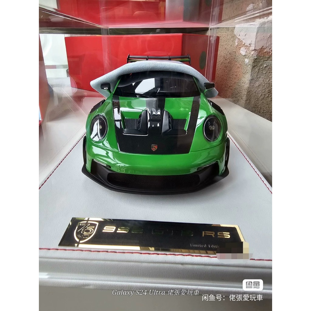 AI MODEL Porsche 1992 GT3RS Limited Edition จําลองเรซิ่นโมเดลรถคอลเลกชันเครื่องประดับ 1 18