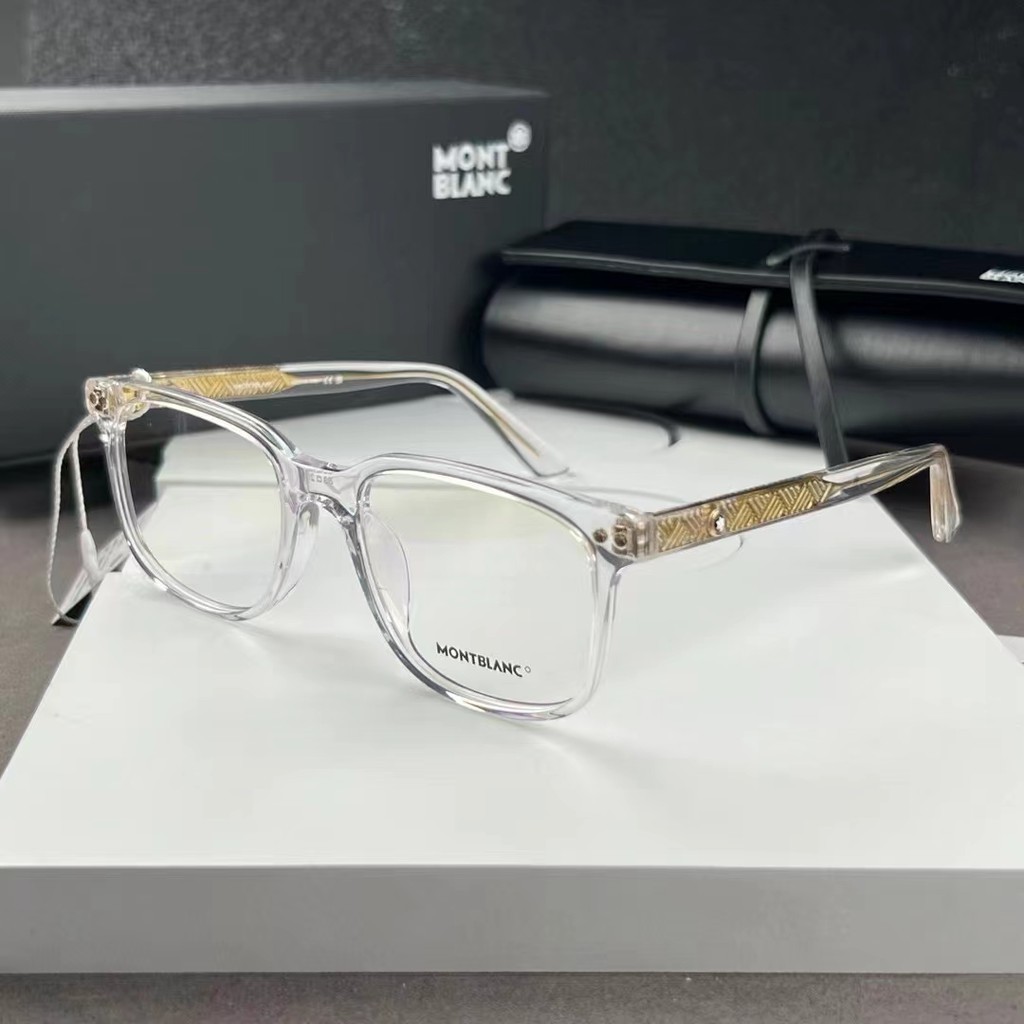 ยุโรปยี่ห้อ MB กรอบแว่นตา Mont MB0256O 53-20-145 ประณีตแฟชั่น blanc คุณภาพสูง Ultra Light High-End อ