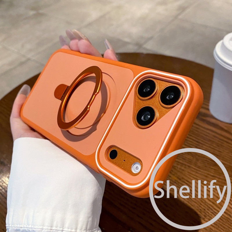 Shellify เคสโทรศัพท์แม่เหล็กแบบทูโทน Phantom เหมาะสําหรับ iPhone 11 12 13 14 15 16 17 Pro Max ผิวเคลือบรู้สึกรวมทุกอย่างฝาครอบซิลิโคนป้องกันการตก