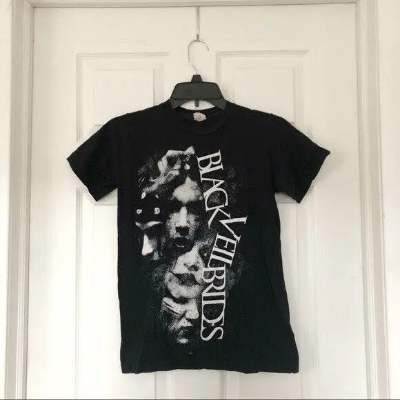 เสื้อยืด Black Veil Brides สีดำพื้นฐาน แขนสั้น แบบยูนิเซ็กส์ รุ่น H10383