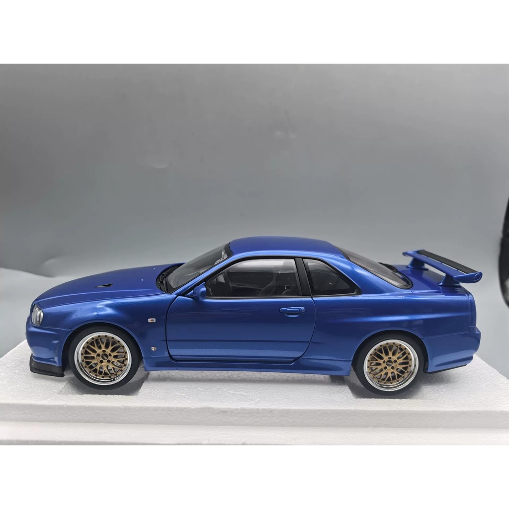 [สต๊อกพร้อมเดี่ยว] AUTOart AUTOart 1/18 NISSAN NISSAN SKYLINE GT-R (R34) V-SPEC II W/BBS LM WHEELS (