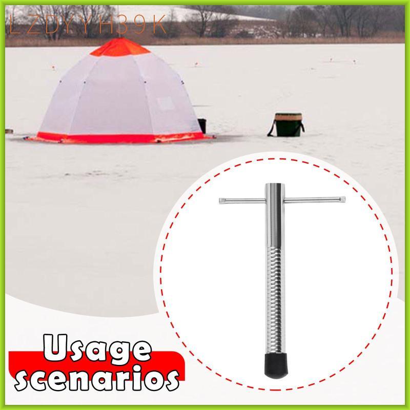 [lzdyyh39k] 2-5pack Ice Fishing Anchor Strong Stainless Steel Spiral Gear Equipment Tent