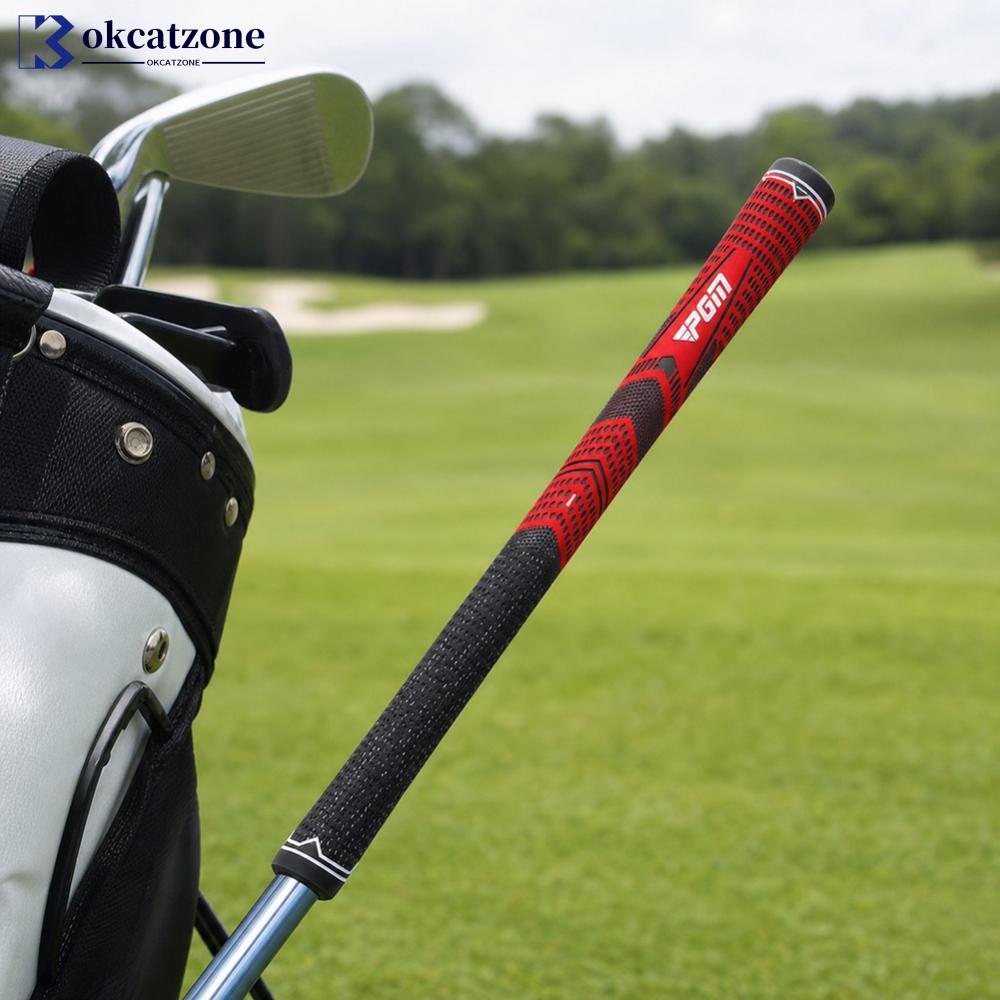 OKCATZONE 1PC Universal Golf Club Handle ครึ่งด้ายฝ้ายยาง Anti-Slip Shock-Resistant เปลี่ยน Handle อ