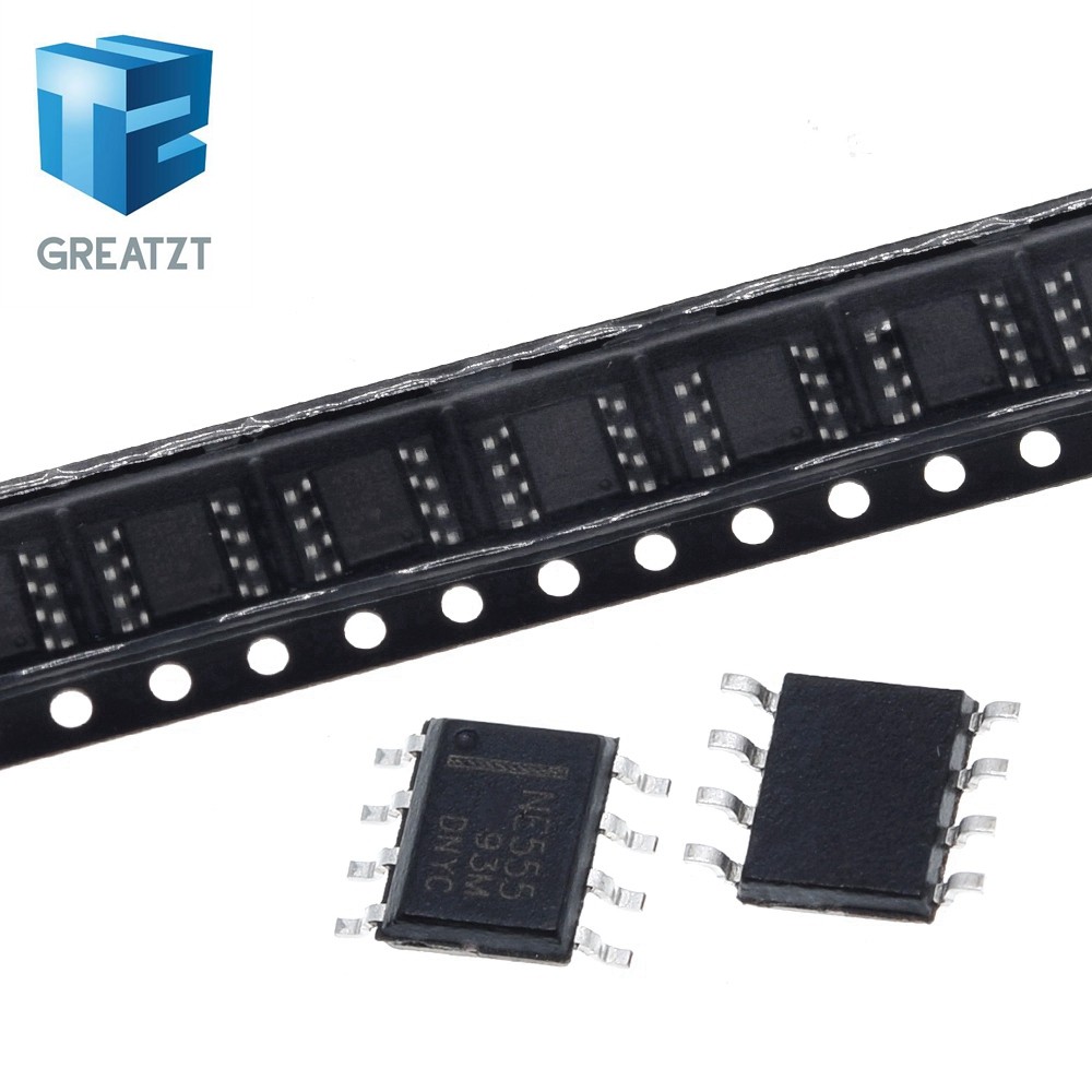 20PCS GREATZT NE555 NE555N 555 NE555DR NE555DT ชิป SMD SOP-8
