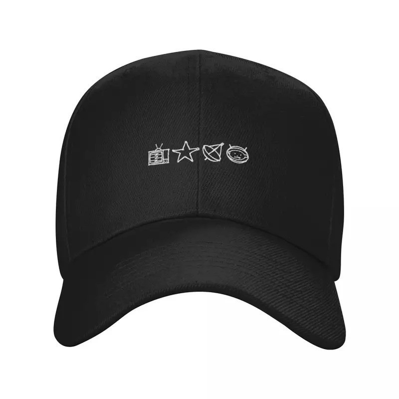 U2 - Zoo TV Symbols - หมวกเบสบอลสีขาว หมวกปาร์ตี้โฟม หมวกตกปลา หมวกกอล์ฟ หมวกผู้ชาย หมวกผู้หญิง