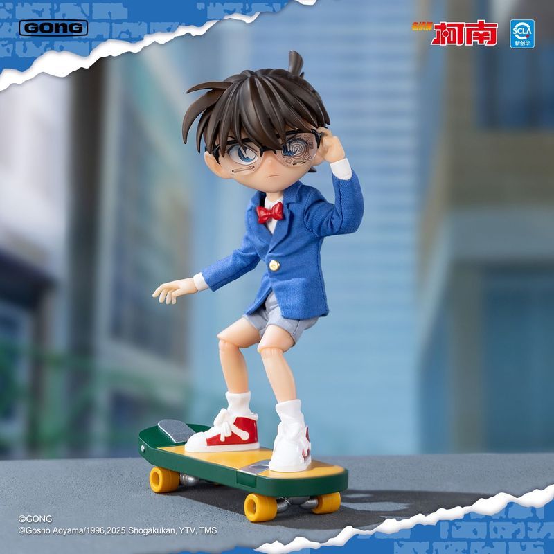 Resonance GONG [ใหม่] Detective Conan Series Conan Action Figure Conan Cloth Clothes Movable