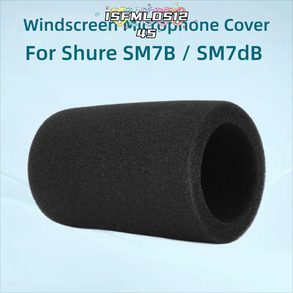 ISFMLDS1245 1pcs Mic กระจก,Windproof เปลี่ยนไมโครโฟน, Professional Flocked ฟองน้ําโฟม Pop Filter สํา