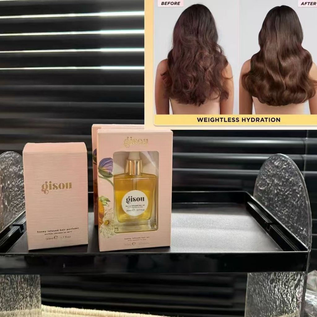 New Product#Gisou Honey Hair Fragrance Spray Hair Perfume Honey Moisturizes dry and frizzy hair12Y