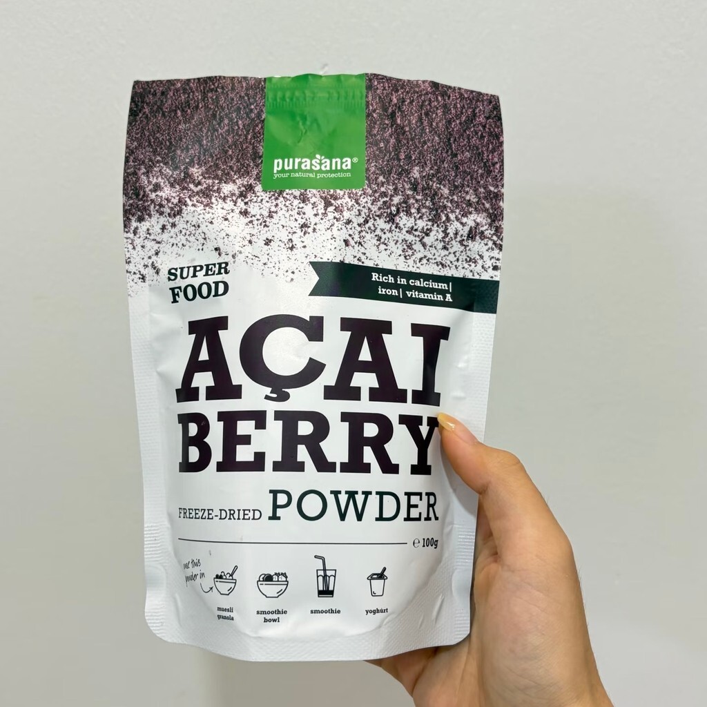 速发!Sam Acai Berry Powder Organic Freeze-Dried Acai Berry Powder Anthocyanin ผงผักผลไม้ธรรมชาติ ผงใยอ