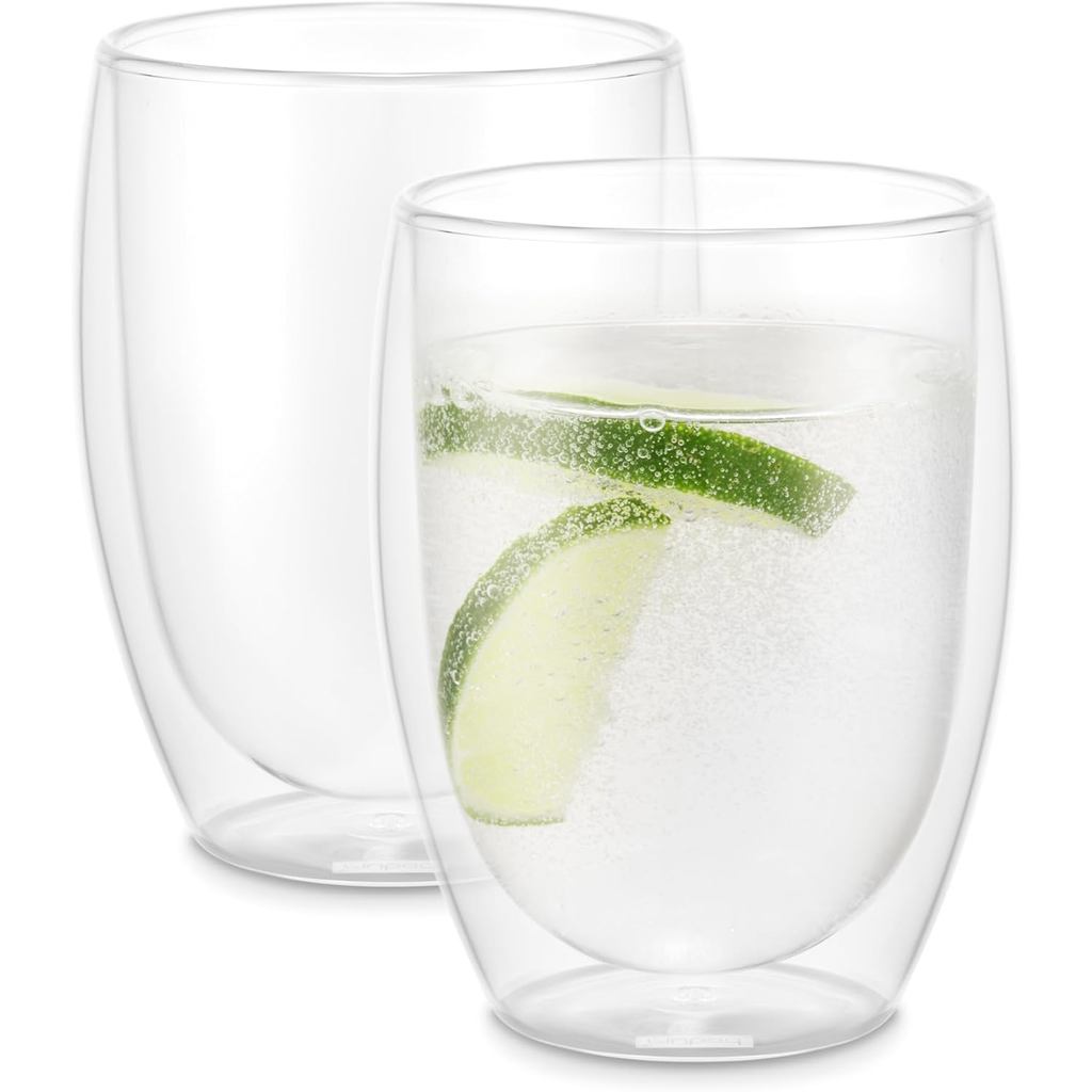 【Direct From Japan】BODUM Glass Cup Tumbler PAVINA Pavina Double Wall Glass 350ml Set of 2 Heat/Cold 