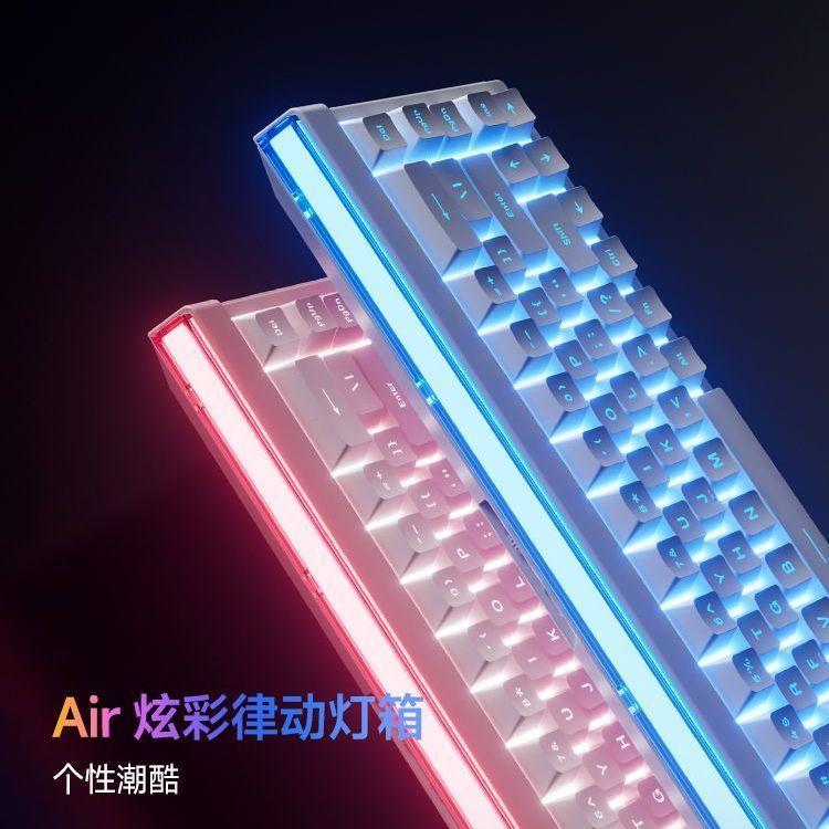 Dream Family Air 68 คีย์บอร์ดไร้สายสามโหมดเกม Mechanical Feel Film Office Bluetooth ขนาดเล็กแบบพกพาร