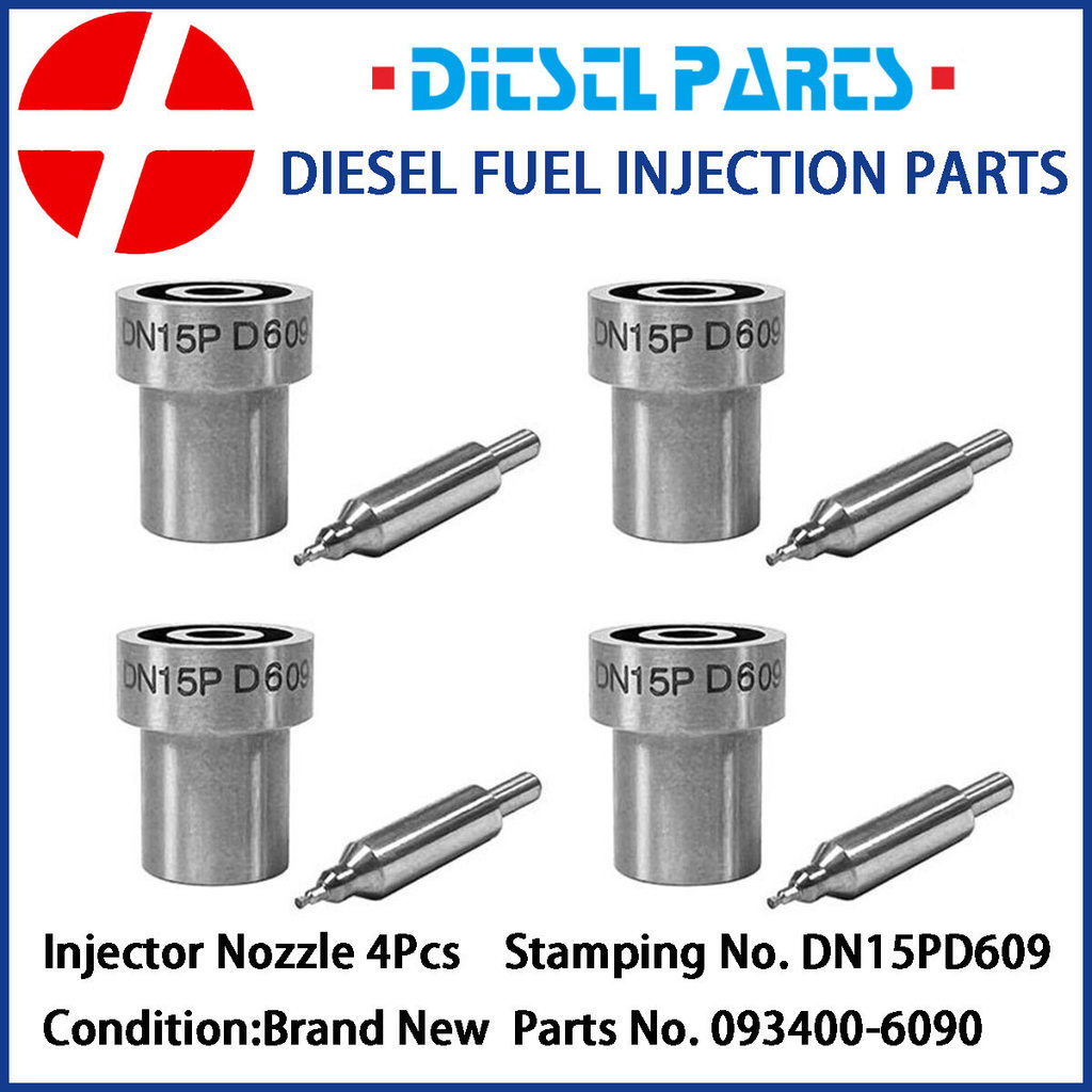 4 ชิ้น DN15PD609 หัวฉีดหัวฉีดน้ํามันเชื้อเพลิงดีเซล 093400-6090 สําหรับ Mitsubishi 4D68 4D68T MD1652