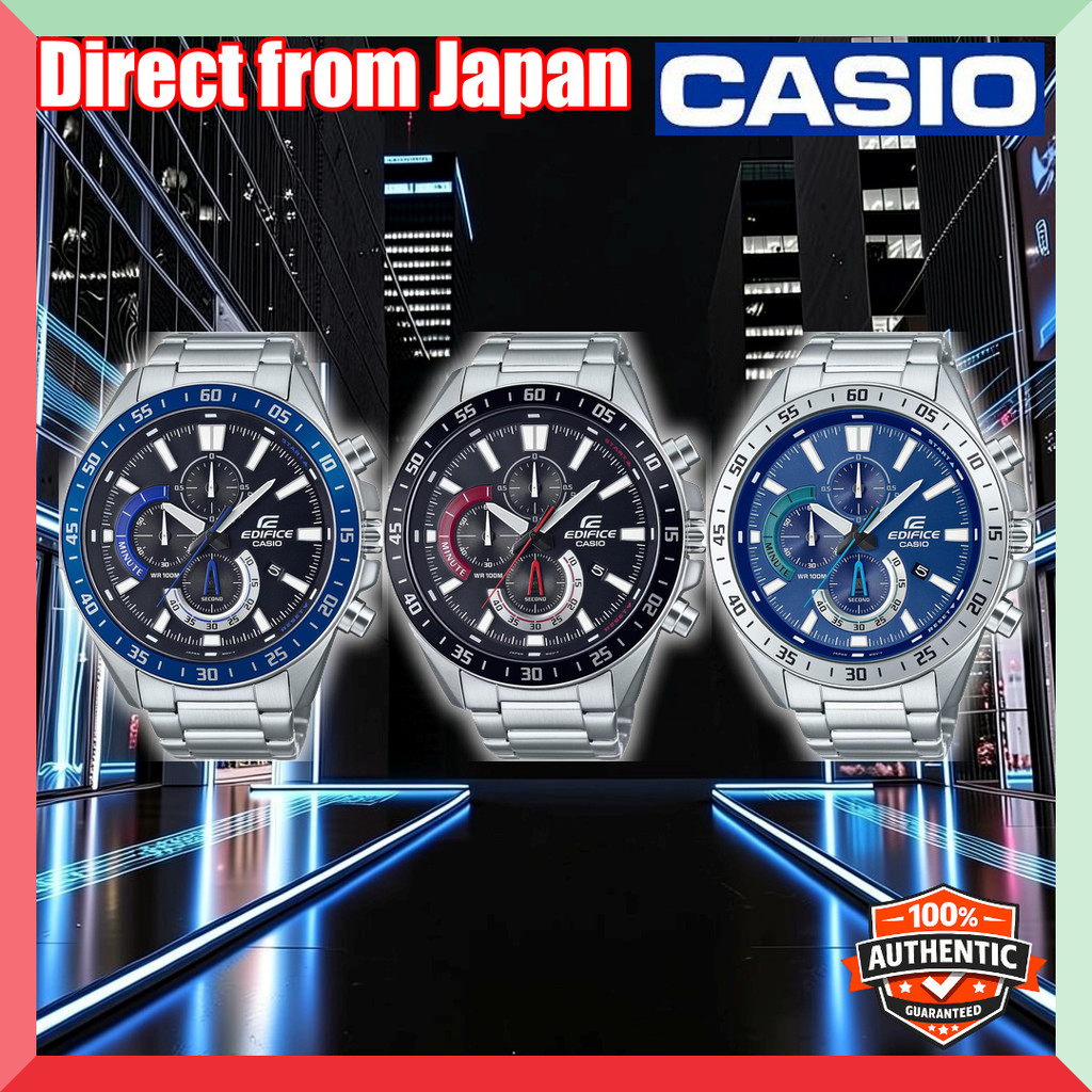 CASIO EDIFICE Men's Chronograph Watch - Model EFV-620D Series (Imported)【Direct from Japan】
