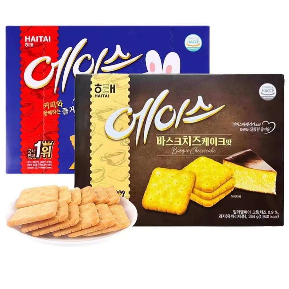 Korea Haitae ACE Biscuits Casual Original Cheese Flavour Biscuits Boxed Haitae Biscuits