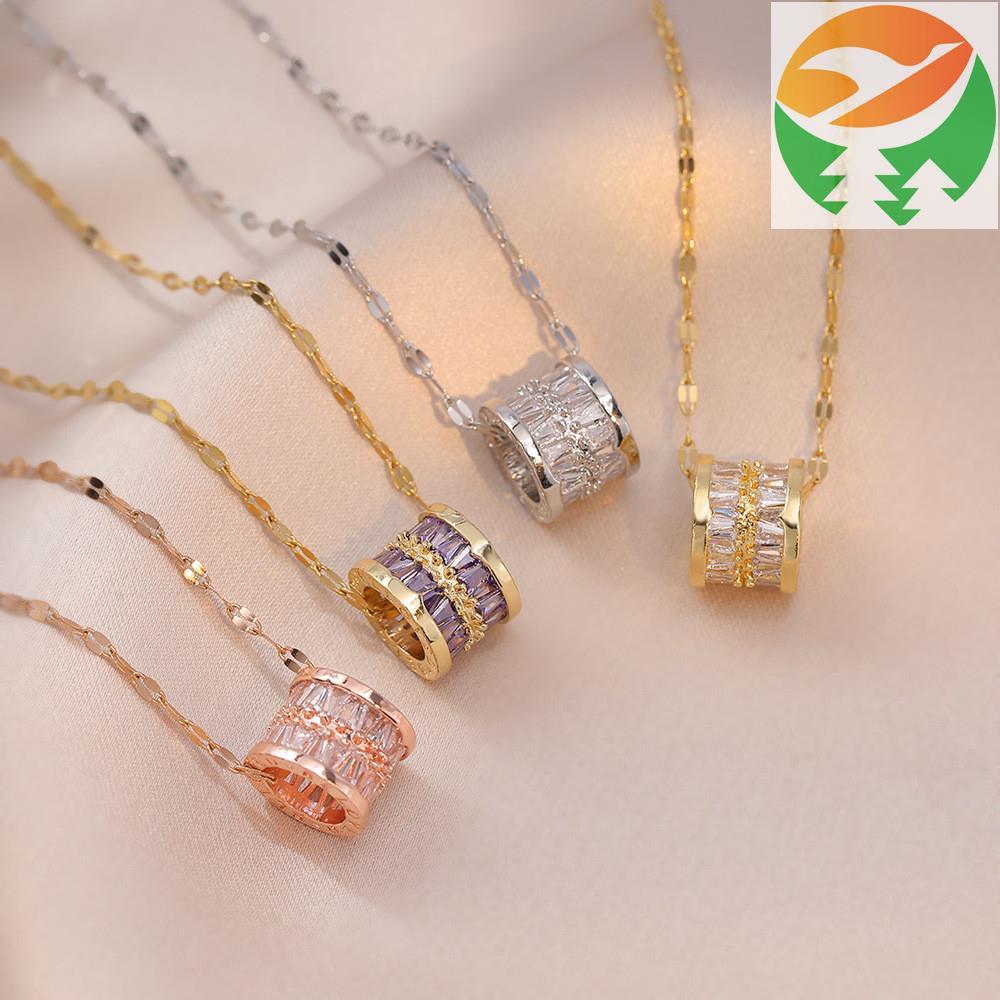 Gk1 Zircon Clavicle Chain สุภาพสตรี Chic เอวใหญ่รูปแบบ Niche Letter สร้อยคอ Cool Chic