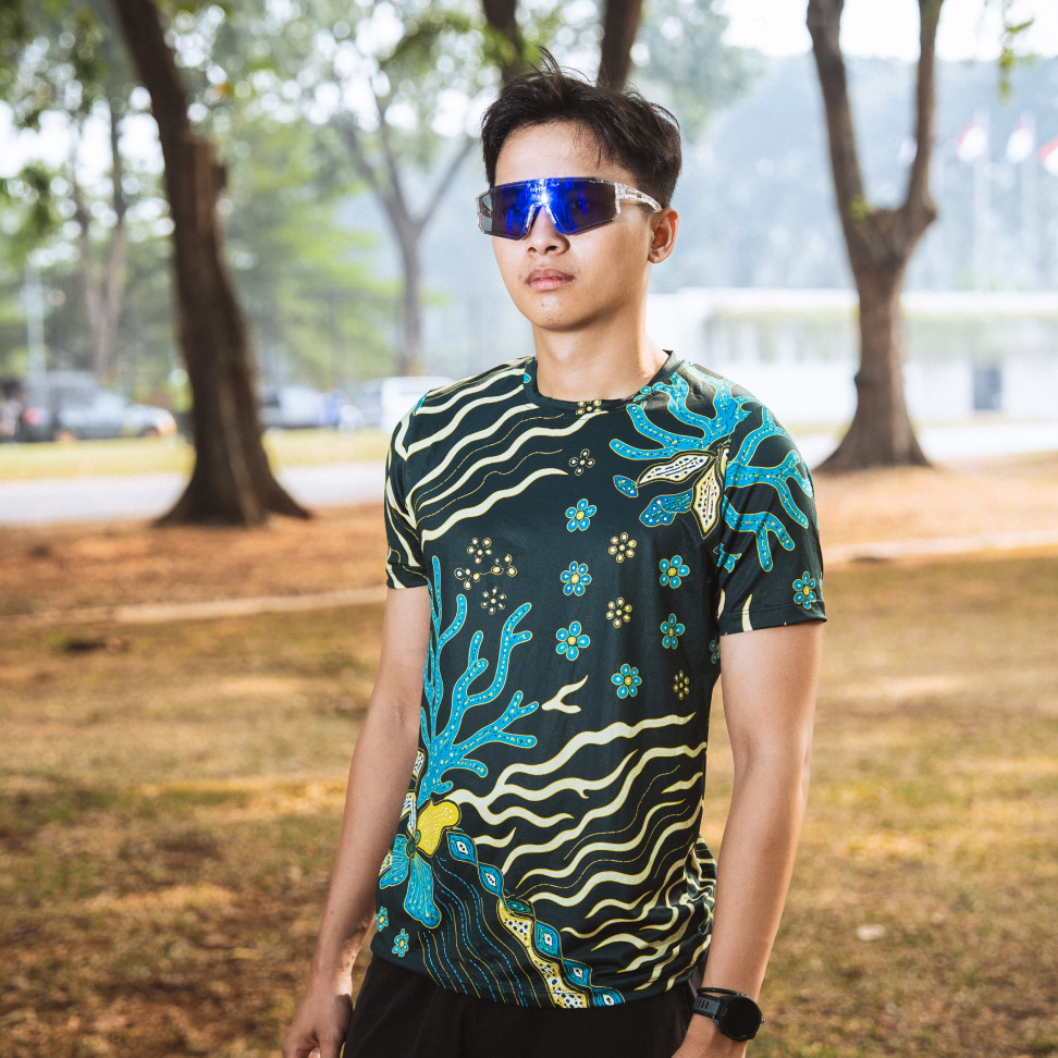 Trijee - Nusantara Batik - JALADRI / Running Jersey / Custom Running Jersey / Running T-shirt / Mens