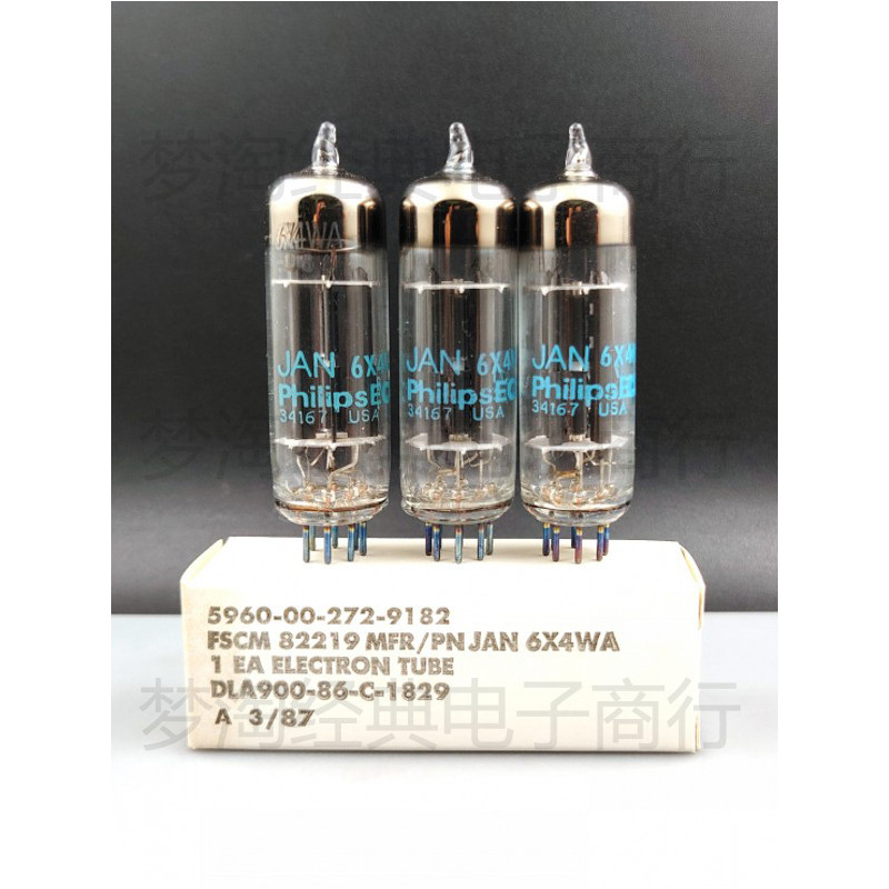 แหวนขนาดใหญ่ยี่ห้อใหม่กล่องเดิม Philips 6X4WA/6X4/EZ90 Tube Plus Seat Generation 6X5/EZ80/6Z4