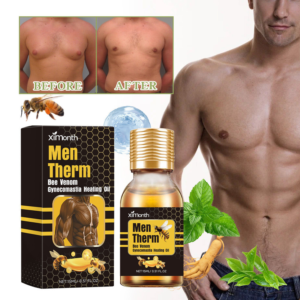 北京Men Therm Bee Venom, Muscles Bee Venom Oil,Men Therm Bee Venom Gynecomastia Heating Oil, Men Therm