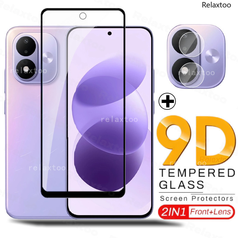 2in1 3Dโค้งกระจกนิรภัยสําหรับRedmiหมายเหตุ17 Note17 Pro Max 17ProMax Note17Pro + 5G 4Gคลุมทั้งหมดป้องกันหน้าจอกล้องด้านหลังเลนส์กล้องป้องกันฟิล์มแก้วโทรศัพท์