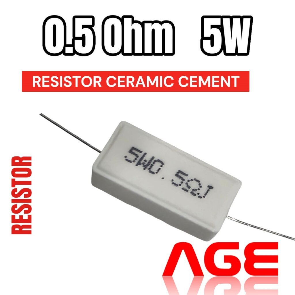 0.5 Ohm 5W Ceramic Resistor