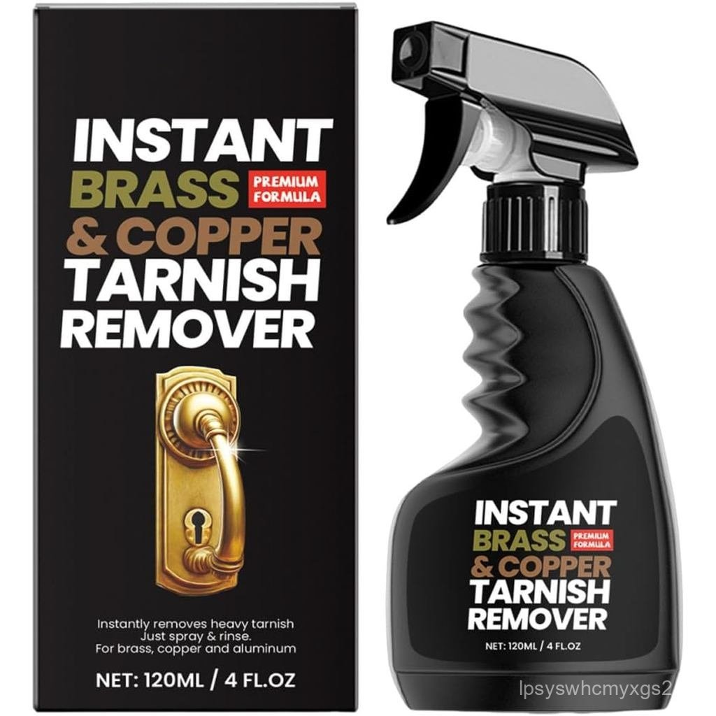 สเปรย์ขจัดคราบทองเหลืองทันที, 4 ชั้น Oz Instant Brass & Copper Tarnosh Remover, Brasses Cleaner และ 