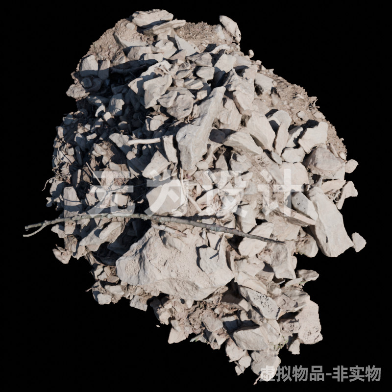 Blenderniaodrawoldoftover-stones-Max-Obj-Fbx格式