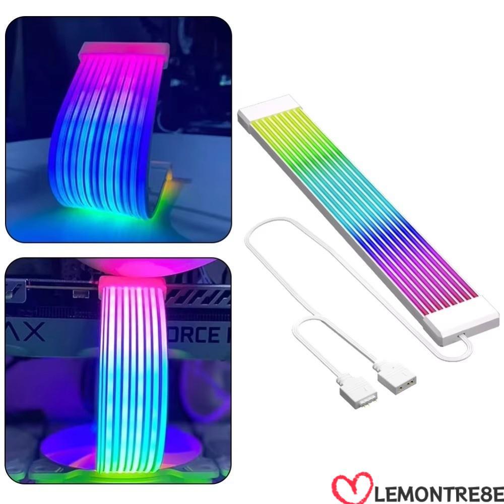 LEMONTREE PC Light Strip, 8PIN 24PIN DIY LED Strip Light, ยืดหยุ่นสายต่อ ARGB Light Bar