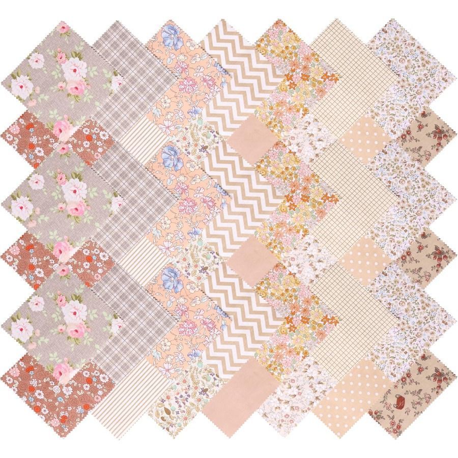 /ผ้าห่มเด็ก Baijia ผ้าทําด้วยมือ 42 ชิ้น Square Quilted ผ้าฝ้ายแท้ผ้าซักได้ Pastoral 42