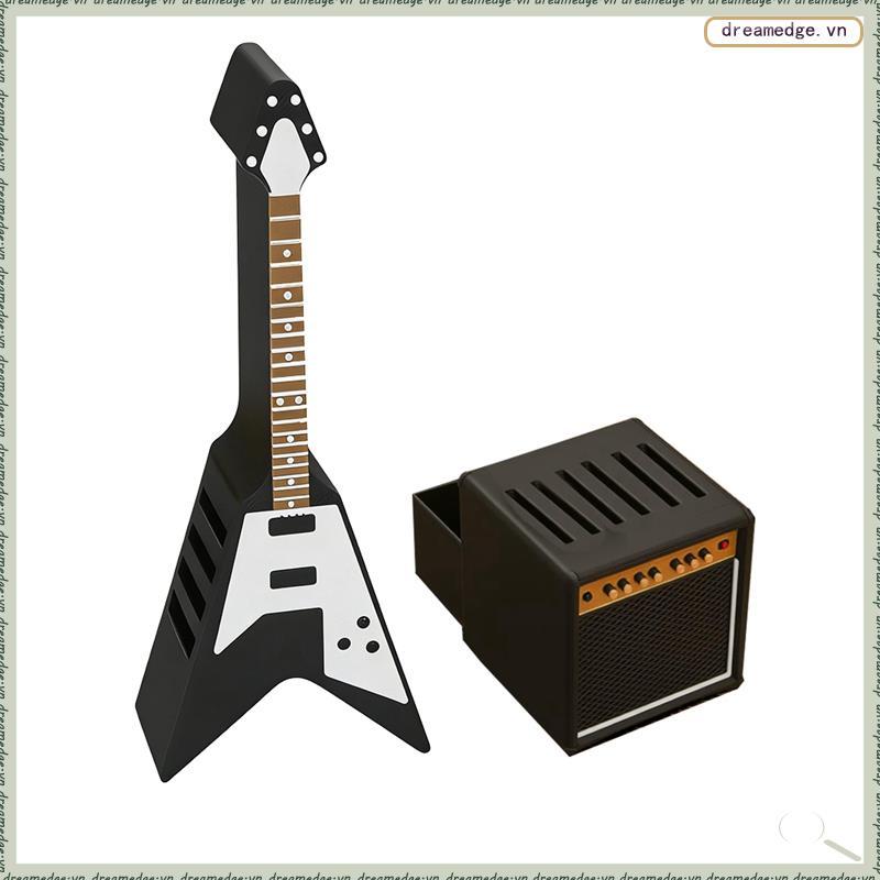 [dreamedge] Guitar Picks Holder Box Guitar Amp Picks Case Amp Speaker Styled Pick Holder อุปกรณ์กีตา
