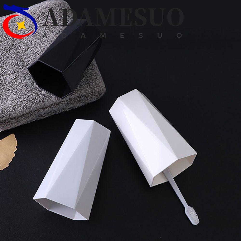 ADAMESUO ห้องน้ํา Tumblers นํากลับมาใช้ใหม่ดื่มทนความร้อนถ้วยอุปกรณ์ห้องน้ําแบบพกพาถ้วยชาพลาสติก C0f