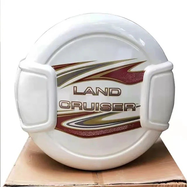 7JHN Land Cruiser ฝาครอบยางอะไหล่ LC80 LC100 Land Cruiser 4500 4700 ฝาครอบยางพลาสติกสําหรับ toyota