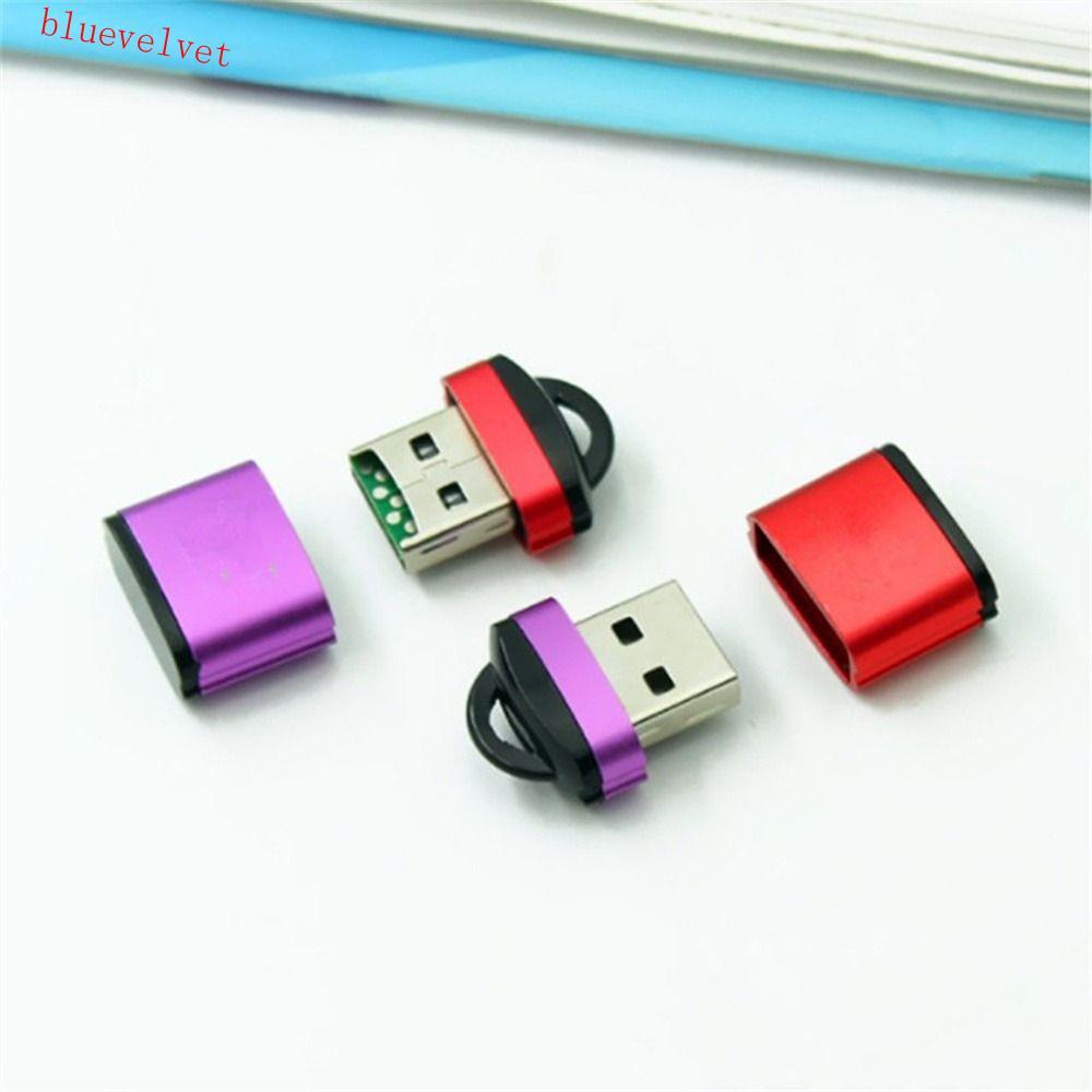 BLUEVELVET เครื่องอ่านการ์ด USB Micro ทนทาน Micro SD/TF Card สําหรับอุปกรณ์เสริมแล็ปท็อป USB 2.0 Mob